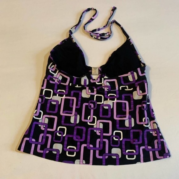5/ $25 Apt 9 Purple Print Tankini Top 12 - Picture 5 of 6